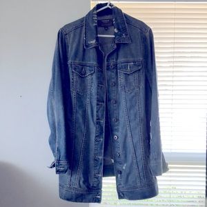 Cute, long denim jacket. Worn 2x.